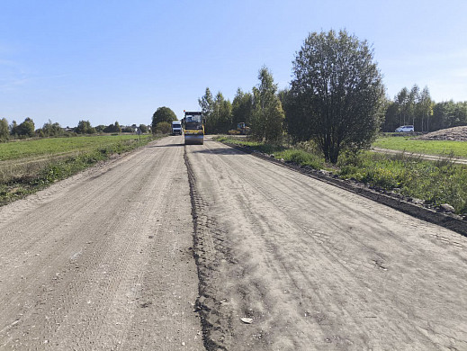 В Ивановской области ремонтируют дорогу быстрее графика